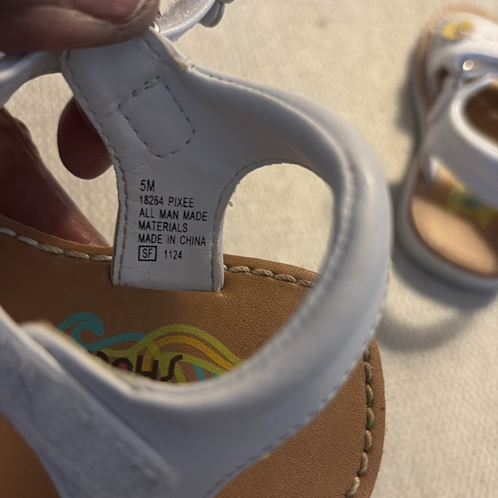 Rachel Toddler Girls Floral Band Sandals - Picture 6 of 7